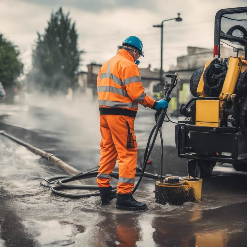 하수구고압세척작업