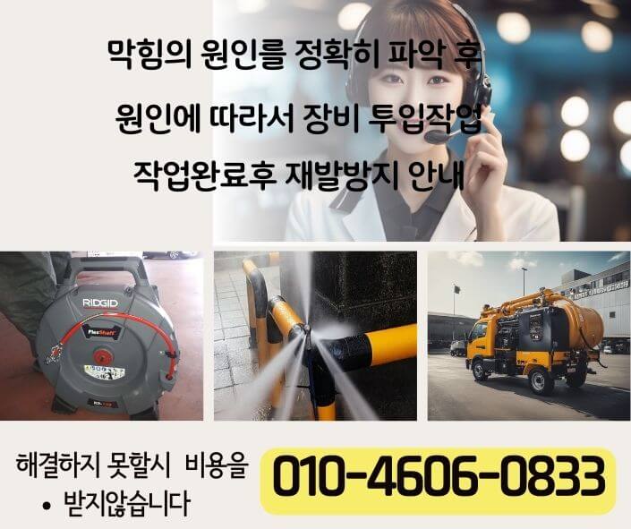 부천 하수구고압세척