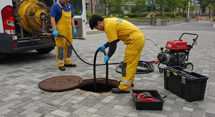 안산 하수구 고압세척 고민 끝 최고의 기술로 해결해 드립니다.