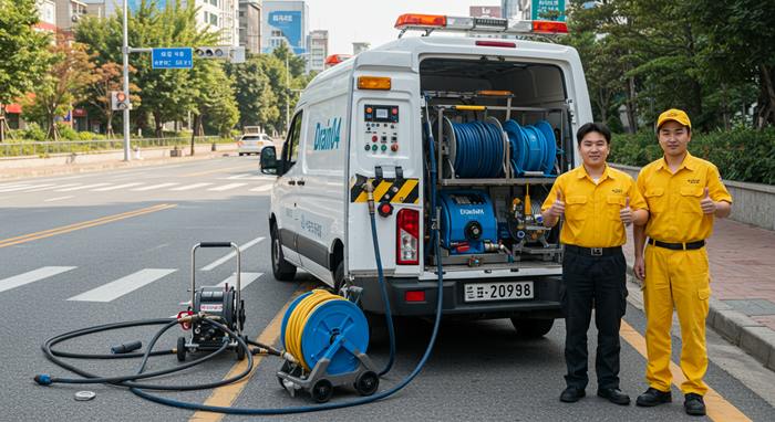 강동구 하수구 고압세척 최고 장비로 막힌 곳을 완벽하게 제거합니다.