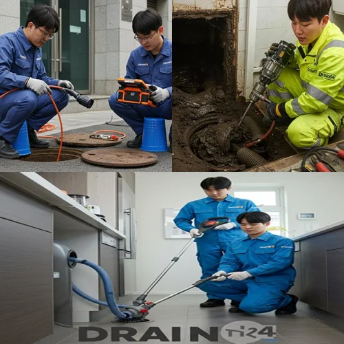 도봉구 고압세척 하수구막힘 해결하기