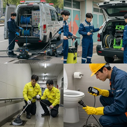 도봉구 고압세척 하수구막힘 해결하기