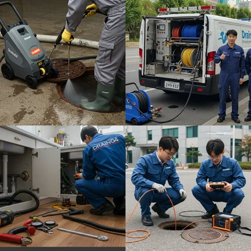 도봉구 고압세척 하수구막힘 해결하기