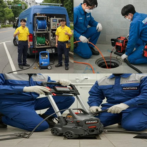 안산 하수구고압세척 하수구 명가