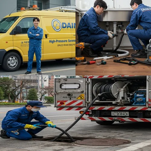 안산 하수구고압세척 하수구 명가