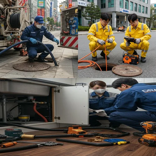 안산 하수구 고압세척 고민 끝 최고의 기술로 해결해 드립니다.