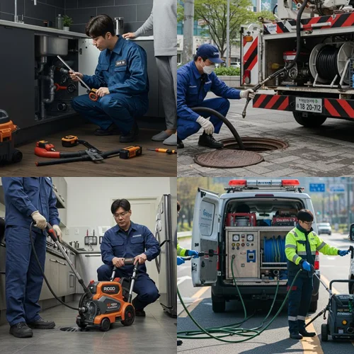 안산 하수구 고압세척 고민 끝 최고의 기술로 해결해 드립니다.