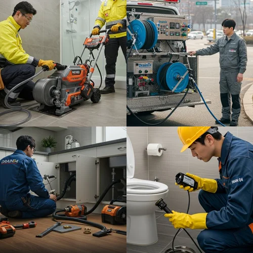 종로 하수구고압세척 꽉 막힌 운