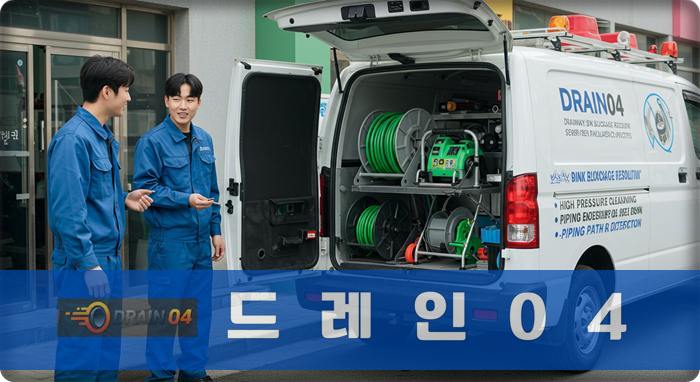 배관 기름때 100% 제거! 인산 하수구고압세척