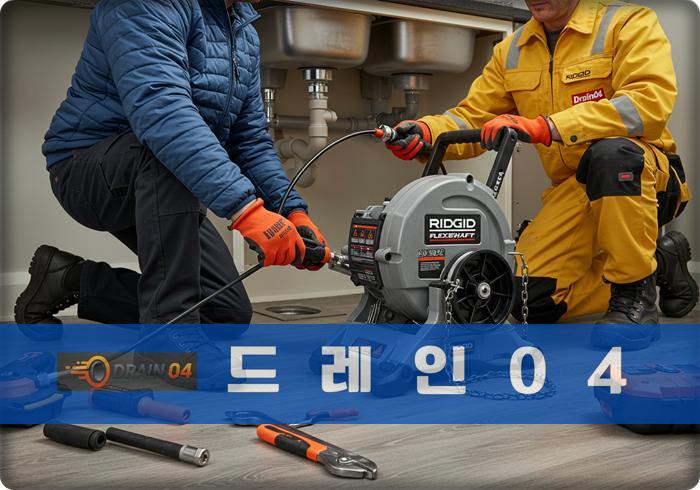 배관 기름때 100% 제거! 인산 하수구고압세척