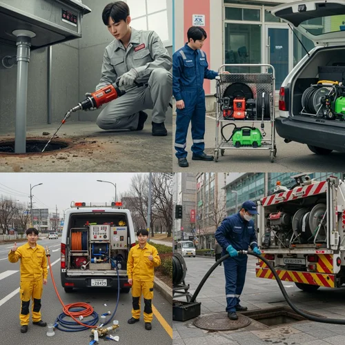 동두천 하수구고압세척 막힘의 끝판왕