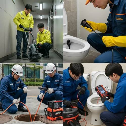 광주시 고압세척 막힌 속까지