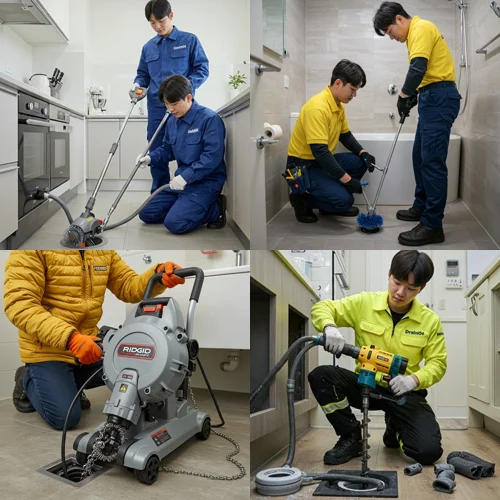 광주시 고압세척 막힌 속까지