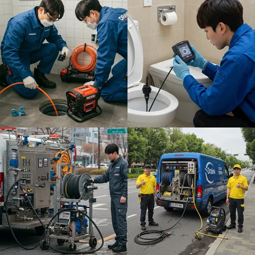부평구 하수구고압세척 꽉 막힌 운