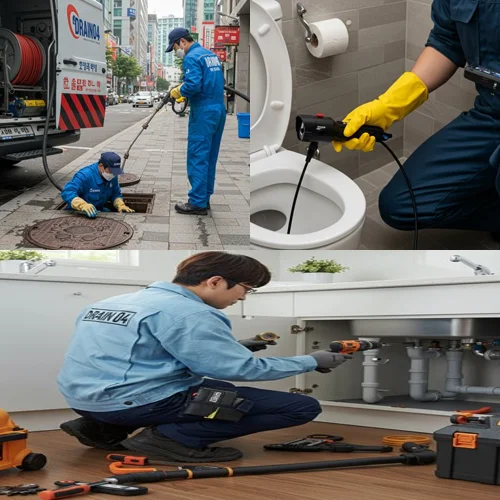 부평구 하수구고압세척 꽉 막힌 운