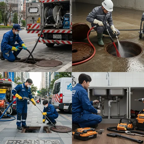 부평구 하수구고압세척 꽉 막힌 운