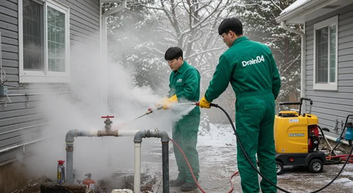 금천구 수도 배관 하수구 얼었을때 수도 동파 신속하게 녹여