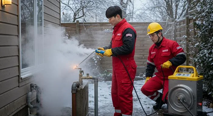 안성 수도 배관 하수구 얼었을때 꽁꽁 언 수도관 완벽 해빙