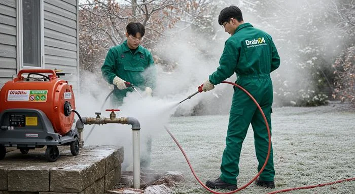 의왕시 수도 배관 하수구 얼었을때 겨울철 동파 긴급 해결