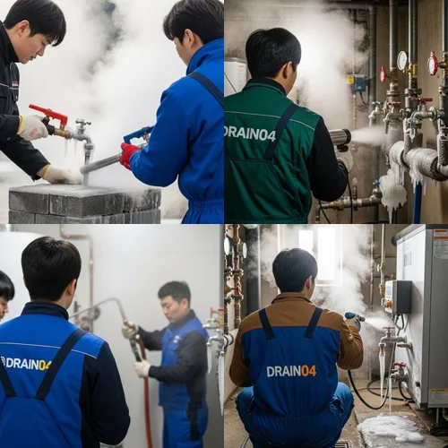 군포 수도 배관 하수구 얼었을때 꽁꽁 언 수도 녹여드립니다