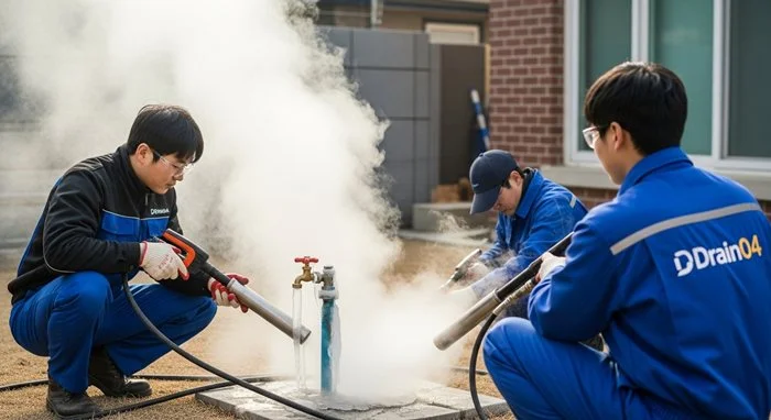 이천시 수도 배관 하수구 얼었을때 꽁꽁 언 수도 녹여드립니다