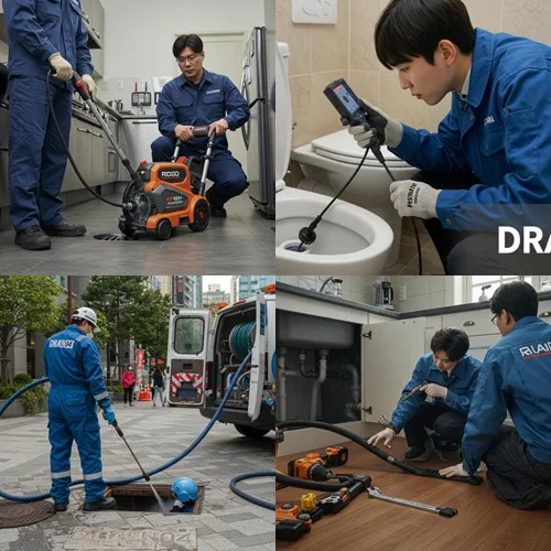 식당 기름때 완벽 제거 수원 하수구고압세척