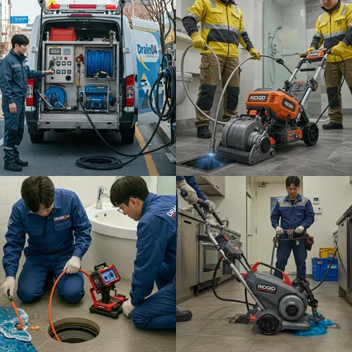 배관 기름때 00% 제거 인천 서구 고압세척