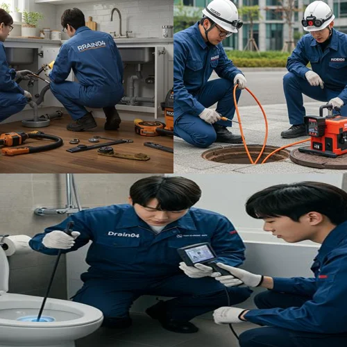 고양시 고압세척 상가 건물 전체 배관 청소 완료