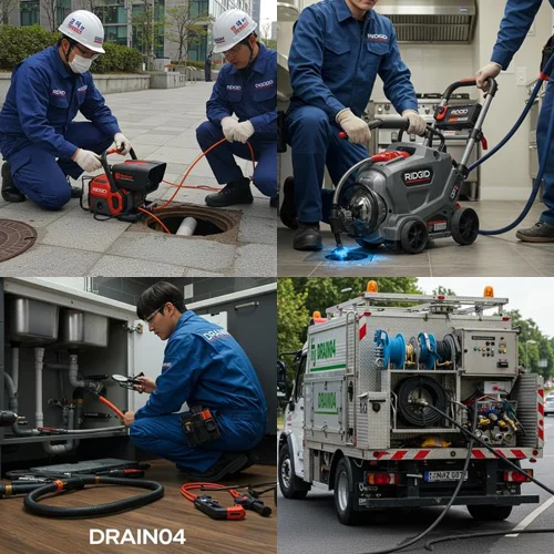 동두천시 하수구고압세척 보산동 상가... 기름때 박멸