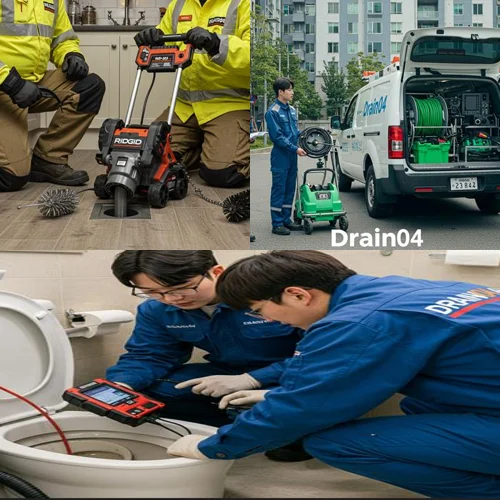 동두천시 하수구고압세척 보산동 상가... 기름때 박멸