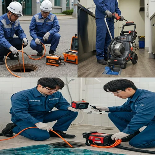 오산 하수구고압세척 가장동 공단... 묵은 때 청소