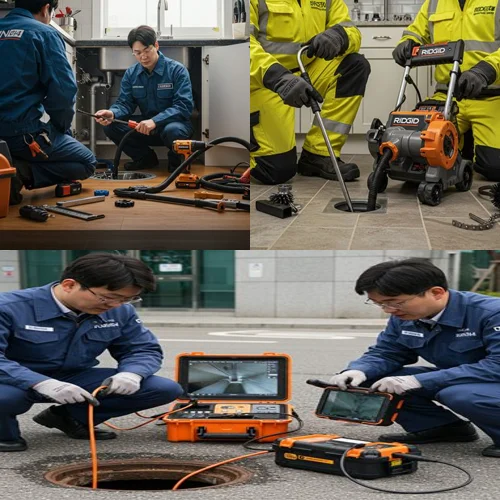 오산 하수구고압세척 가장동 공단... 묵은 때 청소