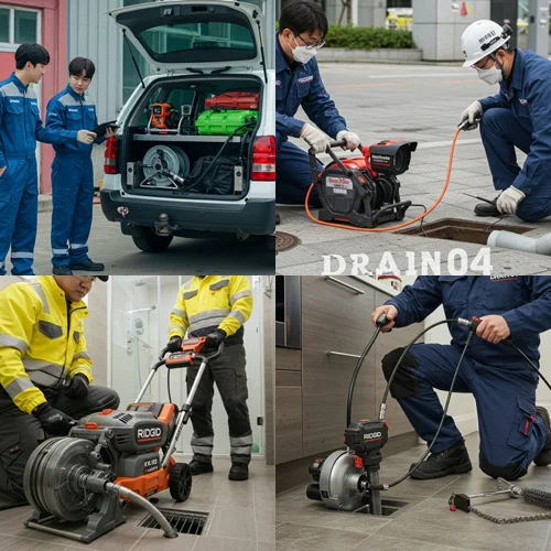 오산 하수구고압세척 가장동 공단... 묵은 때 청소