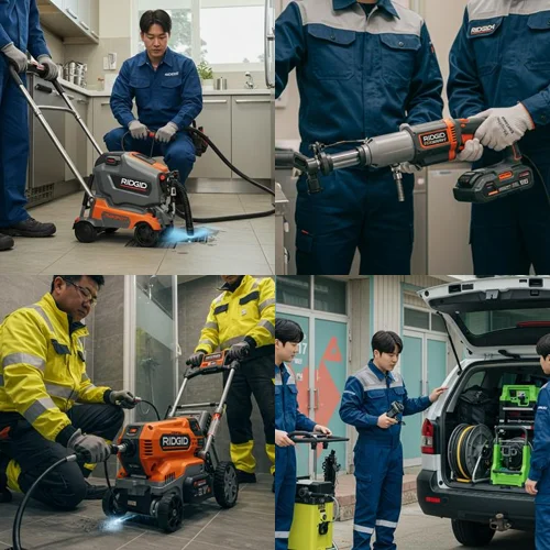 하남시 하수구고압세척, 미사/위례 상가 기름때!