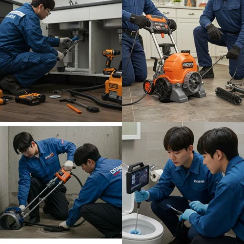 하남시 하수구고압세척, 미사/위례 상가 기름때!