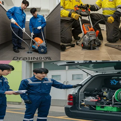 오산시 고압세척 누읍동 공장... 폐수 배관 청소