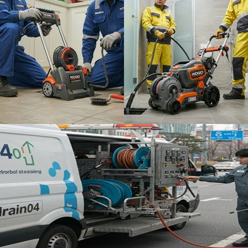 부천시 고압세척 부천역 인근 식당 하수구