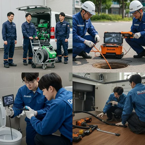 인천 동구 고압세척 공장 폐수 배관 청소