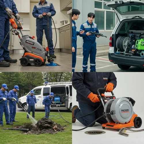 부천 하수구고압세척 중동 상가 배관 막힘