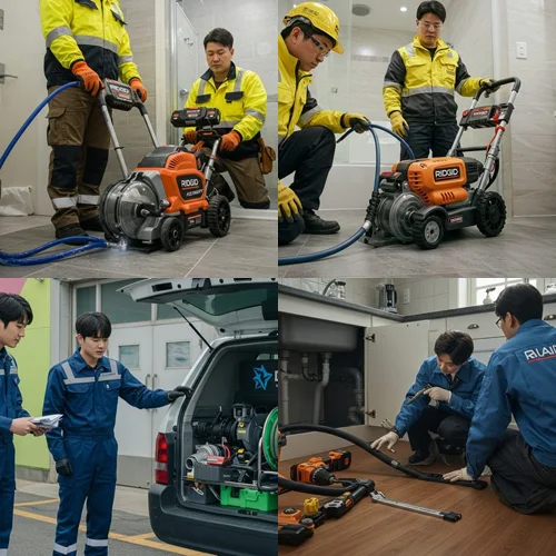 화성시 고압세척 동탄 상가 하수구 막힘