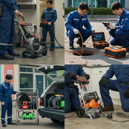 성남시 하수구고압세척 모란시장 하수구 막힘