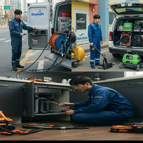 성남시 하수구고압세척 모란시장 하수구 막힘