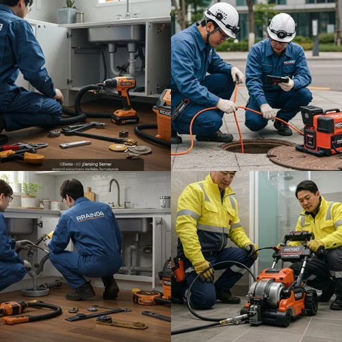 성남시 하수구고압세척 모란시장 하수구 막힘