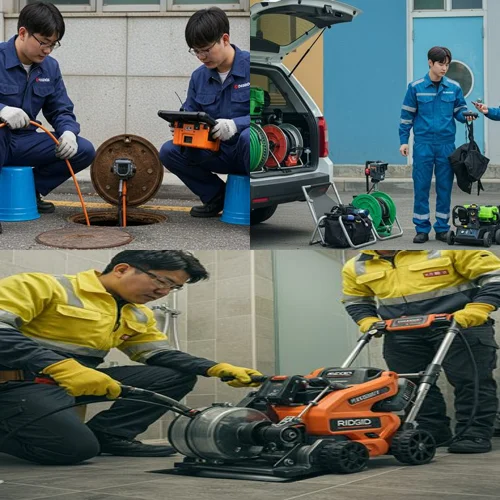 수지구 하수구고압세척 용인 수지 아파트 횡주관