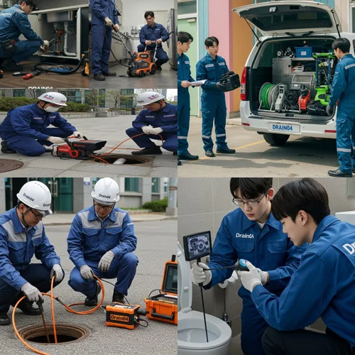 미추홀구 고압세척 주안역 상가 하수구 막힘