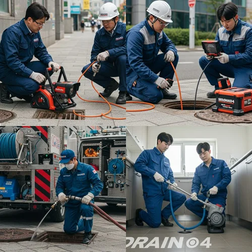 수지구 고압세척 풍덕천동 상가 하수구