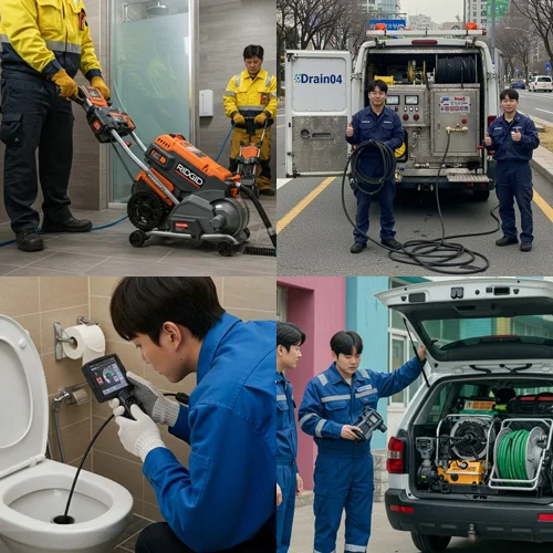 군포시 하수구고압세척 산본 중심상가 하수구