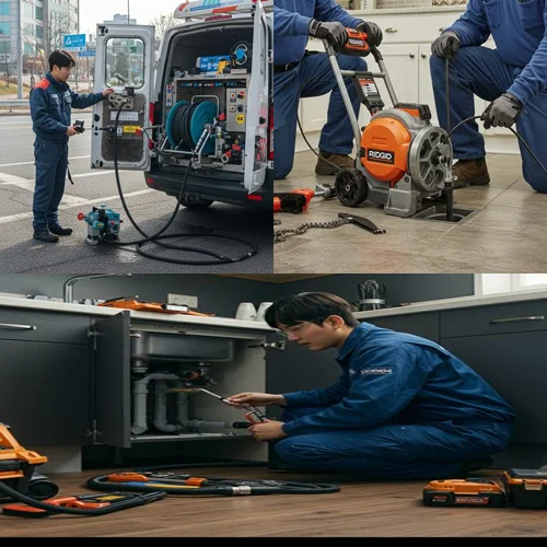 군포시 하수구고압세척 산본 중심상가 하수구