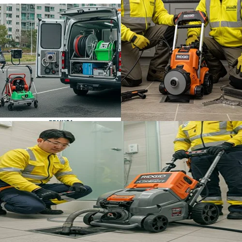 의왕 하수구고압세척 백운호수 식당가 하수구