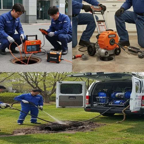 의왕 하수구고압세척 백운호수 식당가 하수구